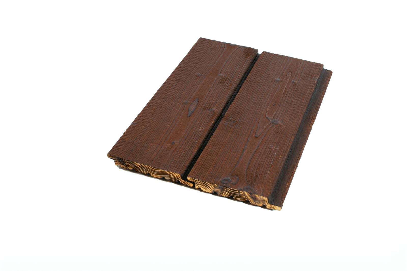 Deginta ir dažyta eglės mediena lauko dailylentės Mahogany Brown